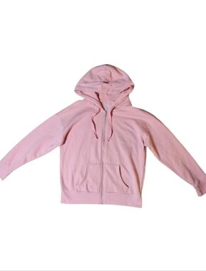 Light Pink Zip-Up Jacket With Hood